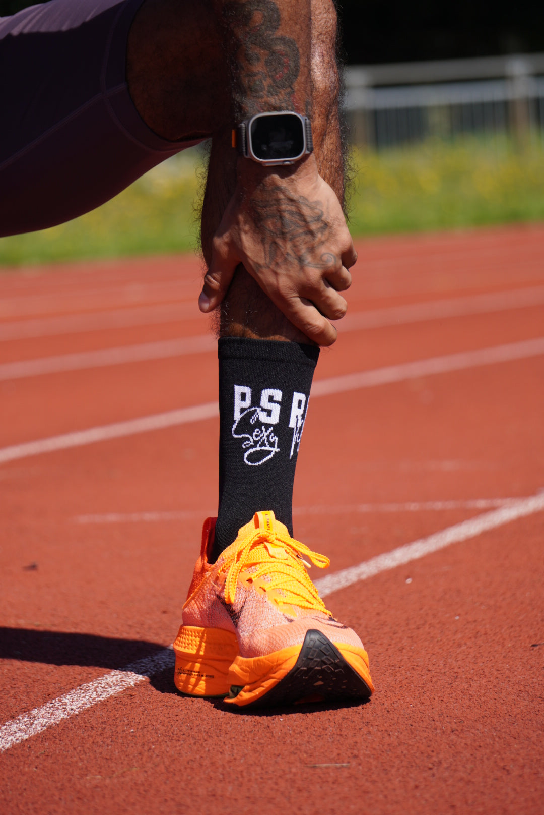 Puresport Run Club - Black "Sexy Pace" Performance Socks Puresport New Zealand