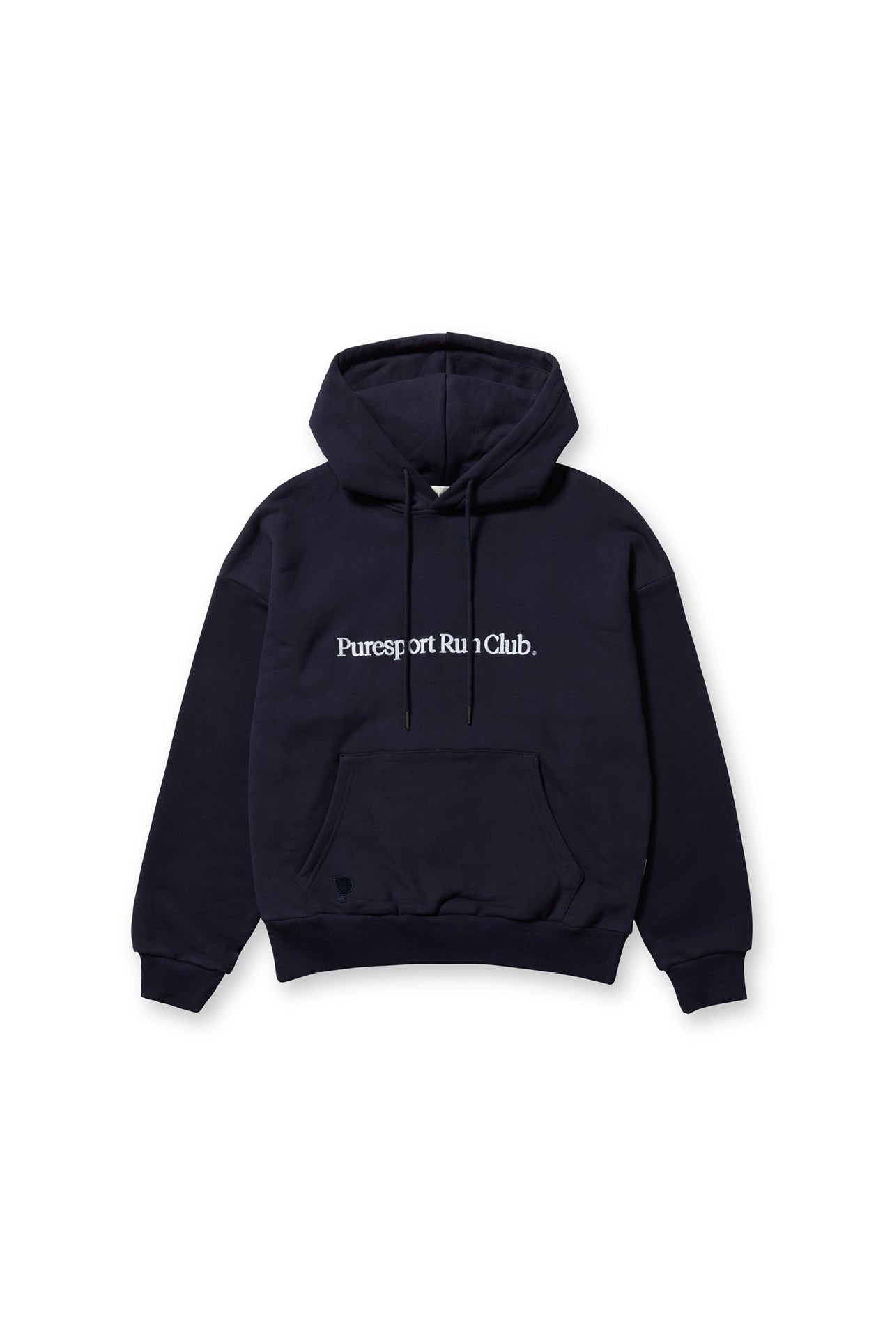 Run Club Chain Stitch Hoodie - Navy