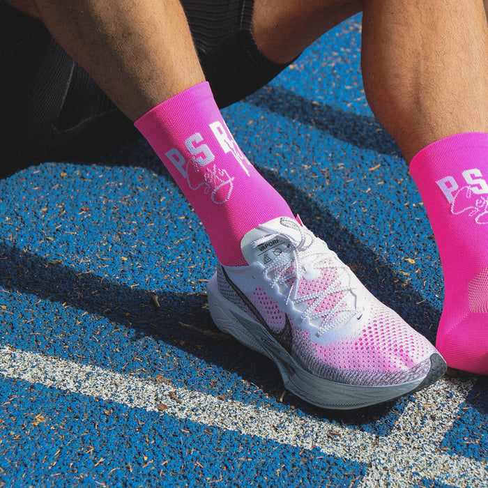 Puresport Run Club - Pink "Sexy Pace" Performance Socks Puresport New Zealand